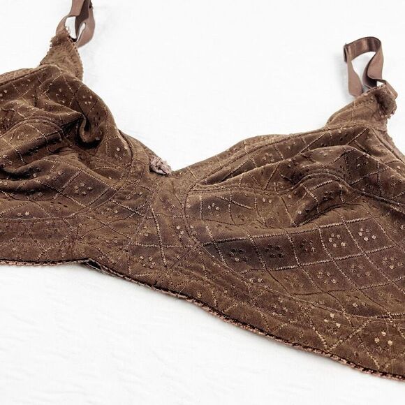 BUY 1 GET 1 FREE Mamia 36d brown unlined supportive bra - Picture 2 of 8